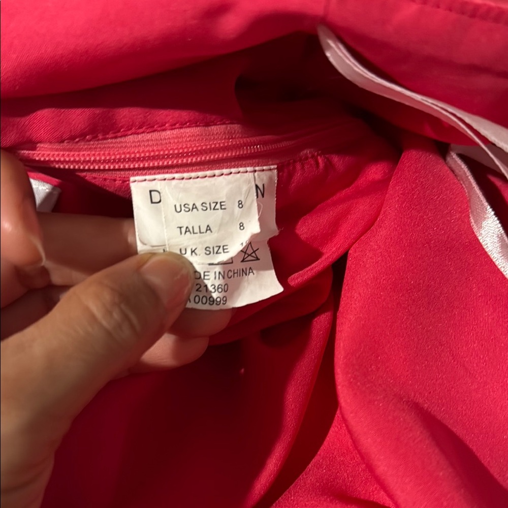 Mori Lee Red Spaghetti Strap Sundress - Picture 3 of 13